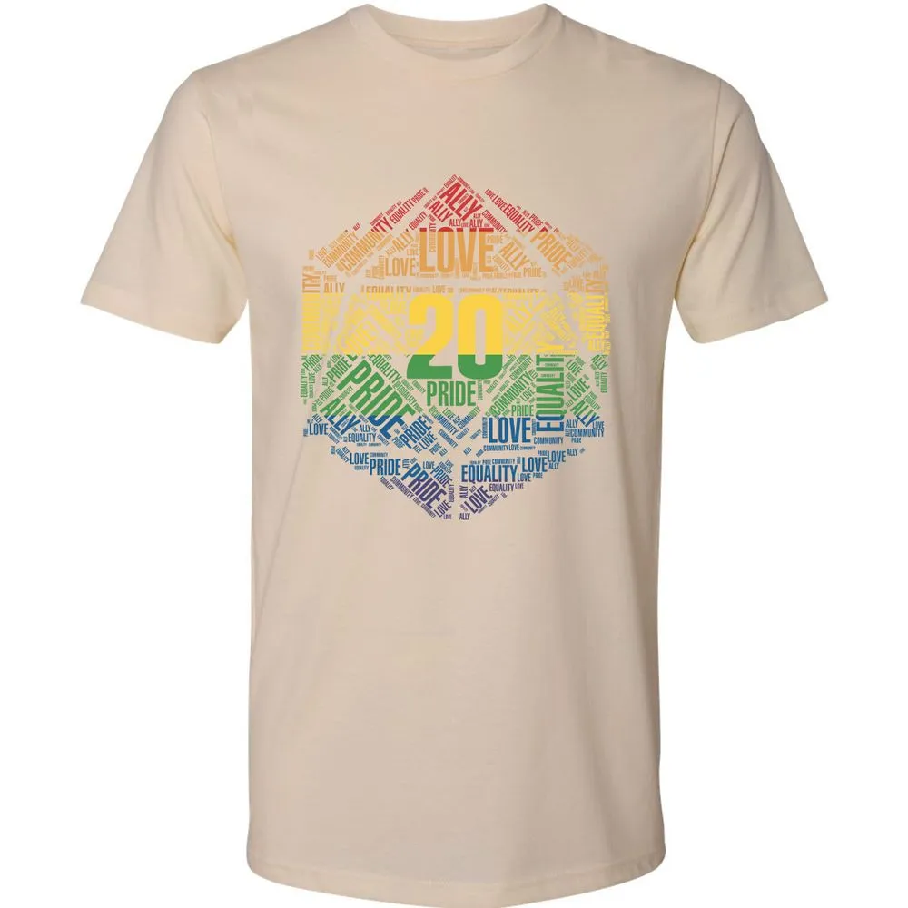 D20 Pride Premium Unisex T-Shirt - Cream - 14
