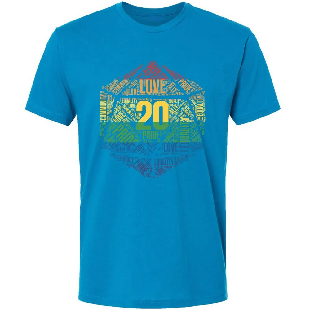 D20 Pride Premium Unisex T-Shirt - Turquoise - 16