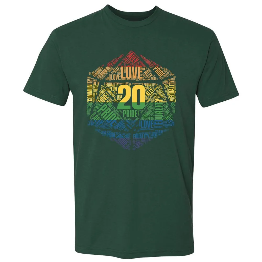 D20 Pride Premium Unisex T-Shirt - Forest Green - 13
