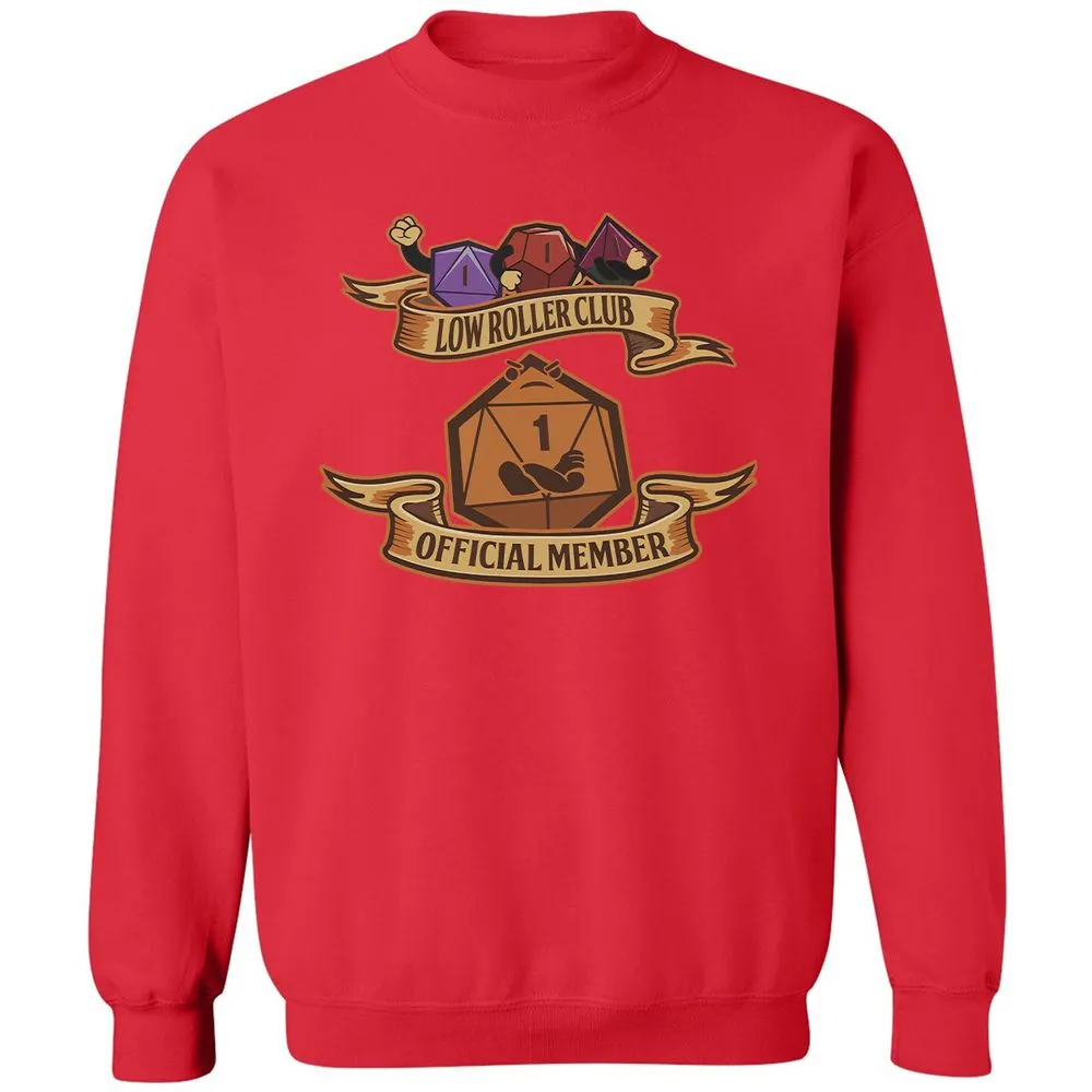 Low Roller Club Classic Unisex Sweatshirt - Red - 5