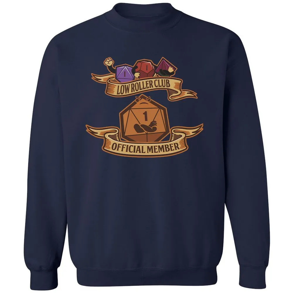 Low Roller Club Classic Unisex Sweatshirt - Navy - 2