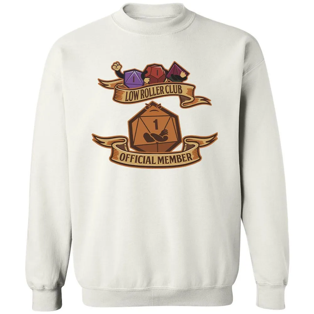 Low Roller Club Classic Unisex Sweatshirt - White - 12