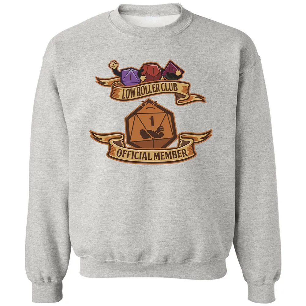 Low Roller Club Classic Unisex Sweatshirt - Ash - 8