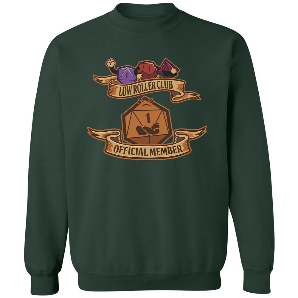 Low Roller Club Classic Unisex Sweatshirt - Forest Green - 4