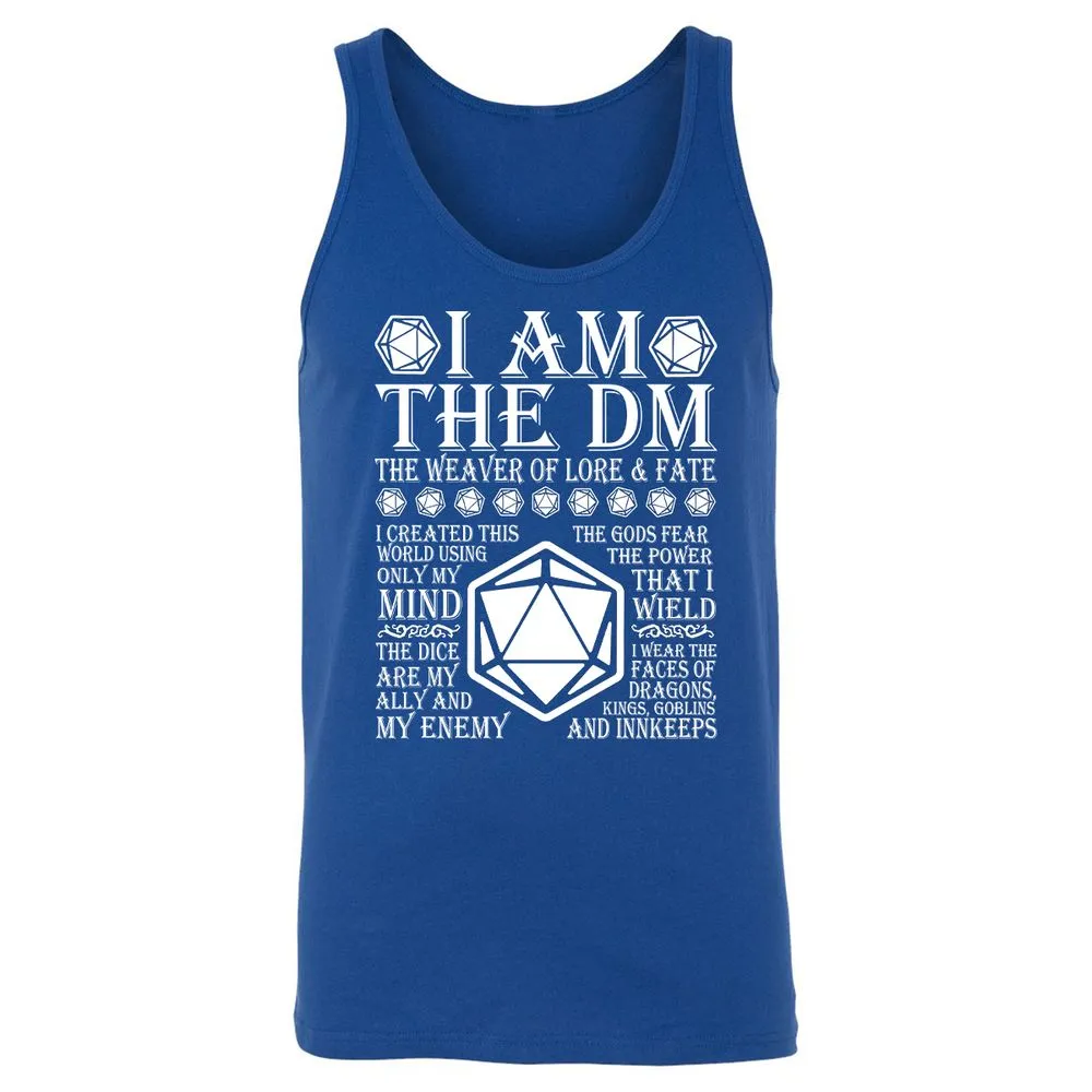 I Am The DM The Weaver Of Lore And Fate Unisex Jersey Tank - True Royal - 13
