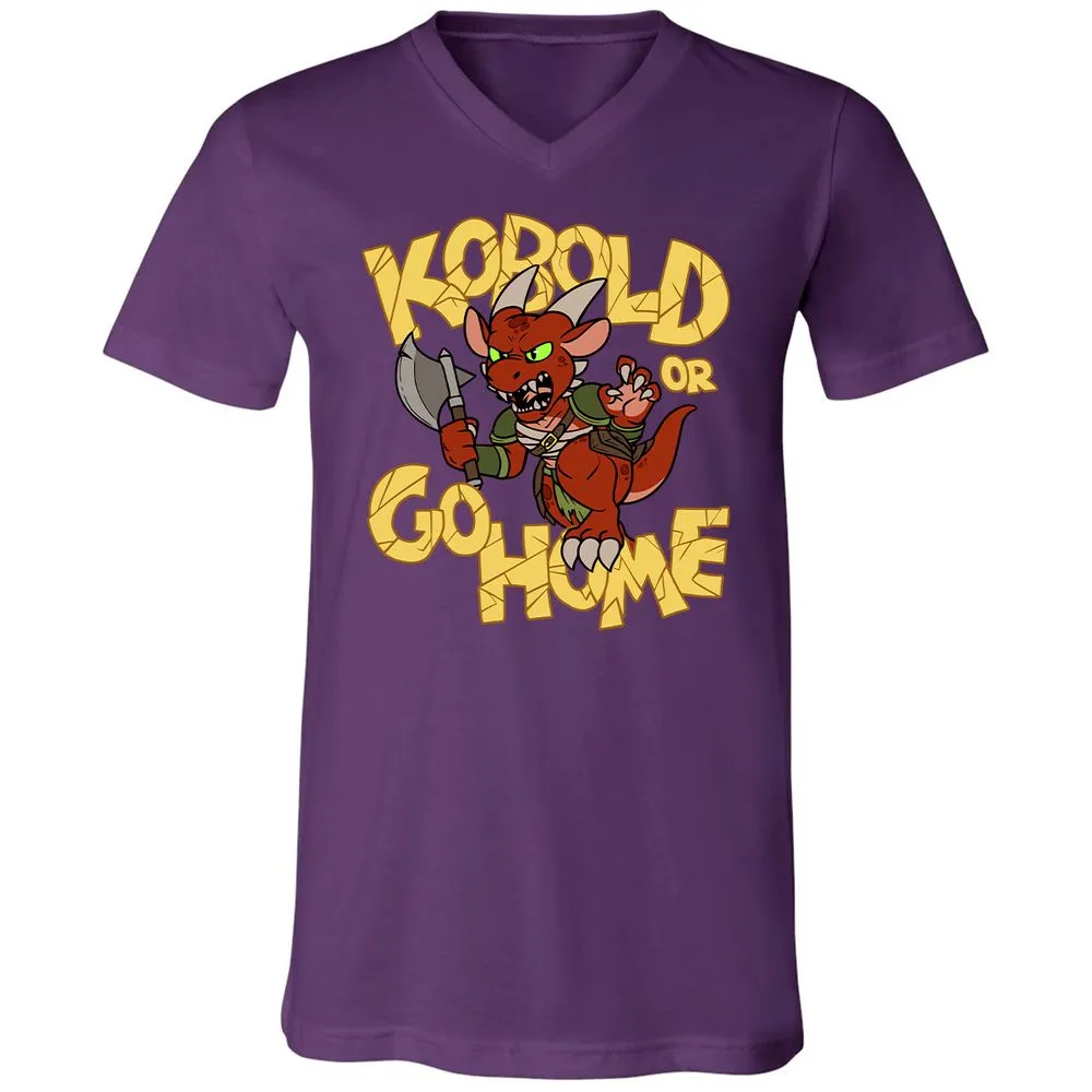 Kobold Or Go Home Unisex V-Neck T-Shirt - Team Purple - 9