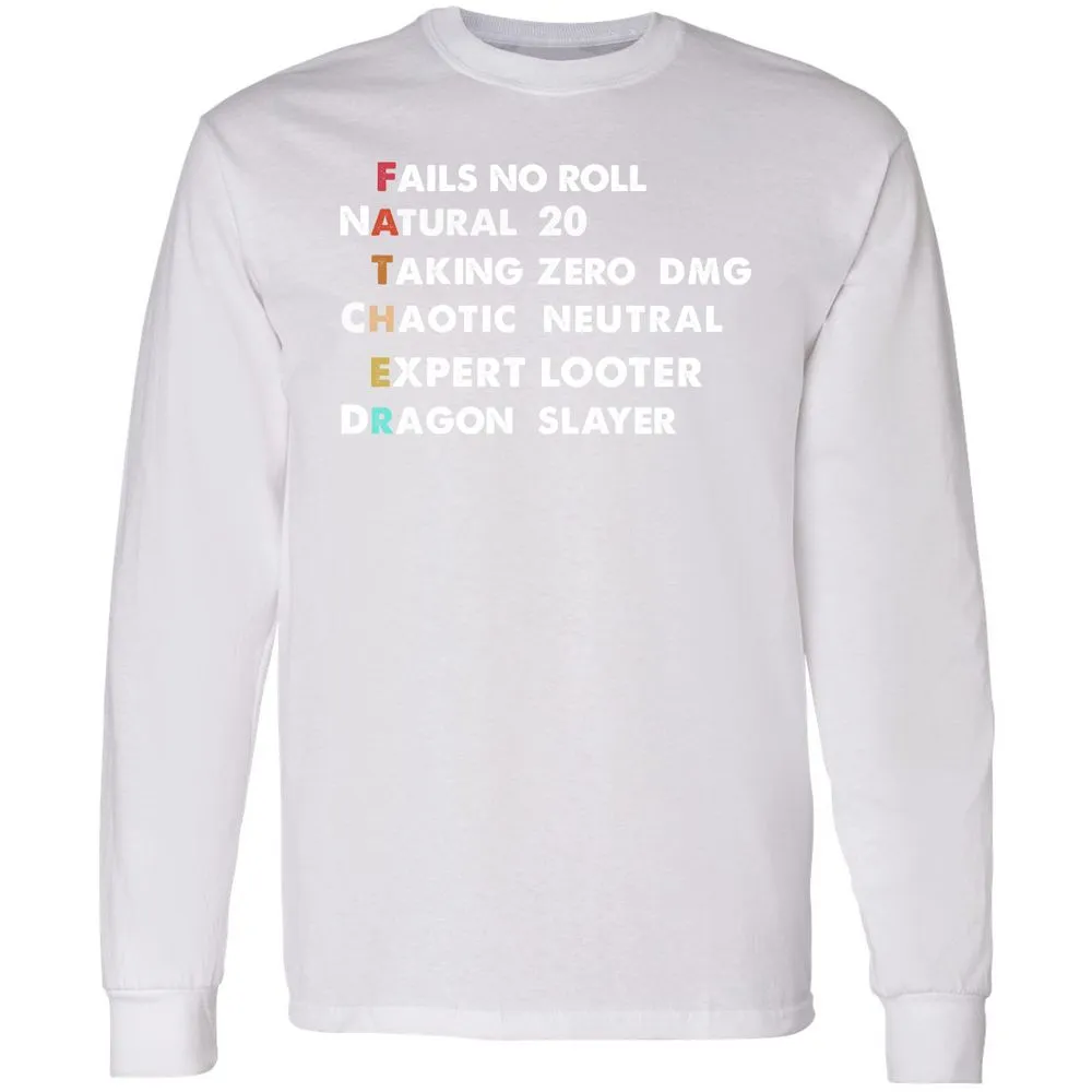 Father D&D Long Sleeve T-Shirt - White - 5