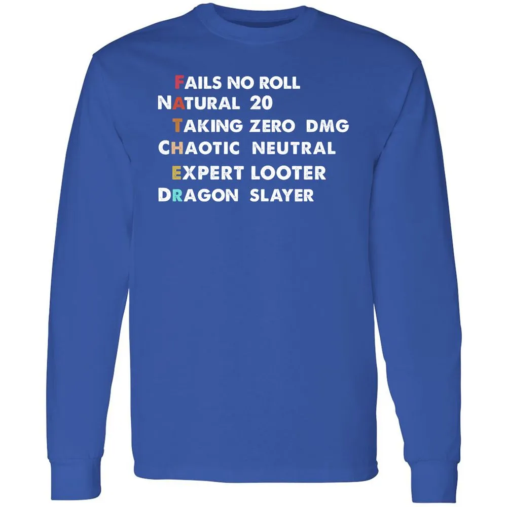 Father D&D Long Sleeve T-Shirt - Royal - 8