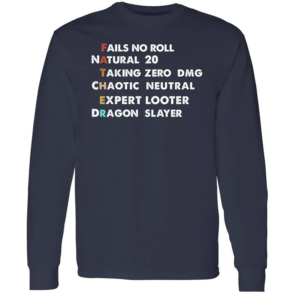 Father D&D Long Sleeve T-Shirt - Navy - 2