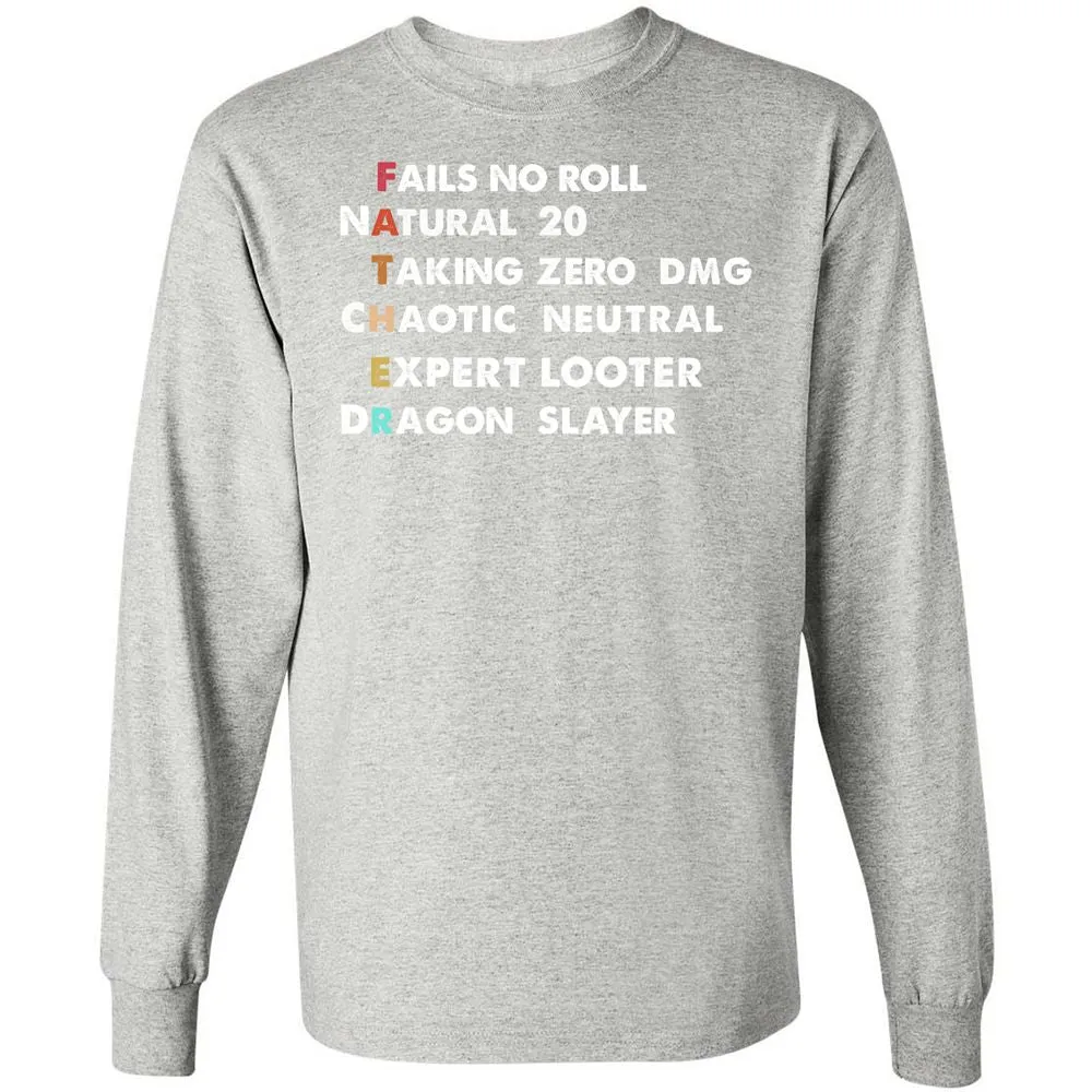 Father D&D Long Sleeve T-Shirt - Ash - 7