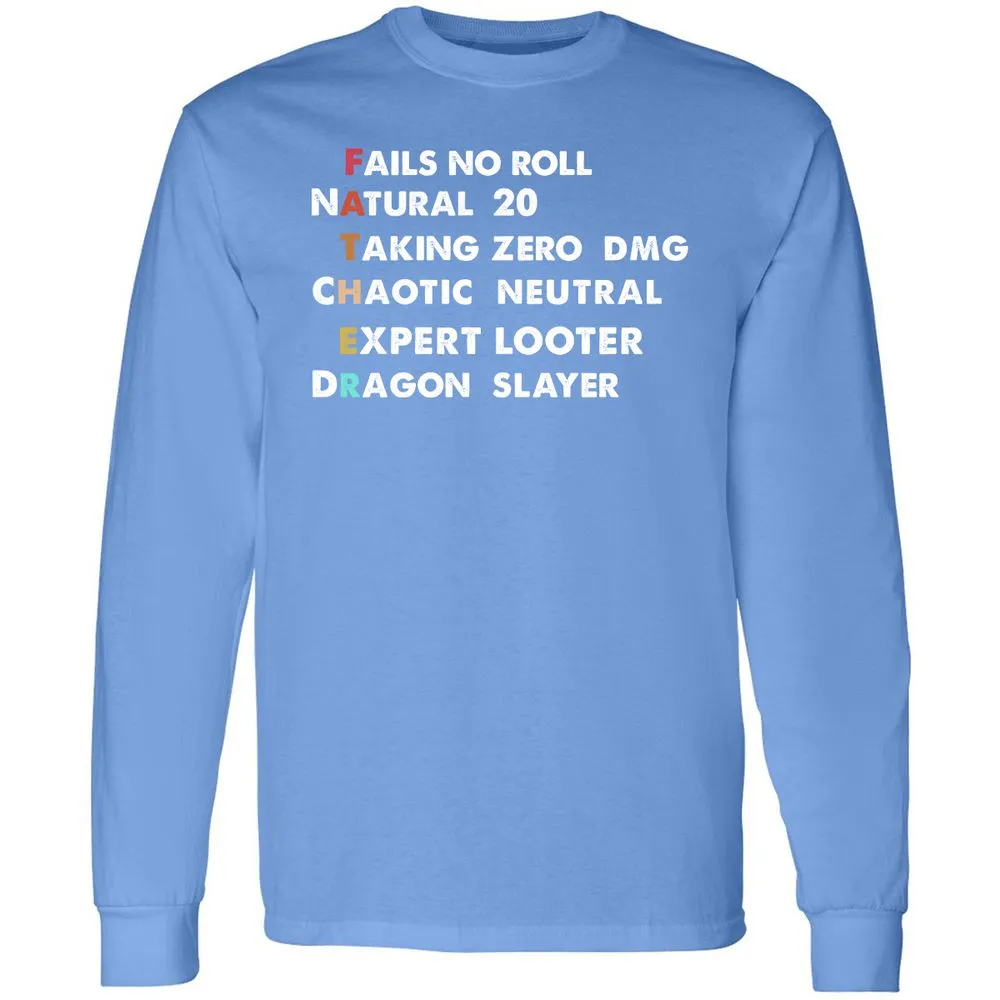 Father D&D Long Sleeve T-Shirt - Carolina Blue - 12