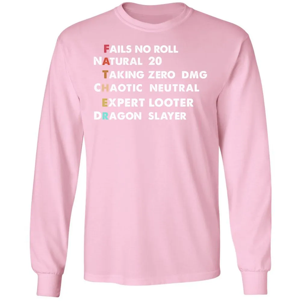 Father D&D Long Sleeve T-Shirt - Light Pink - 3