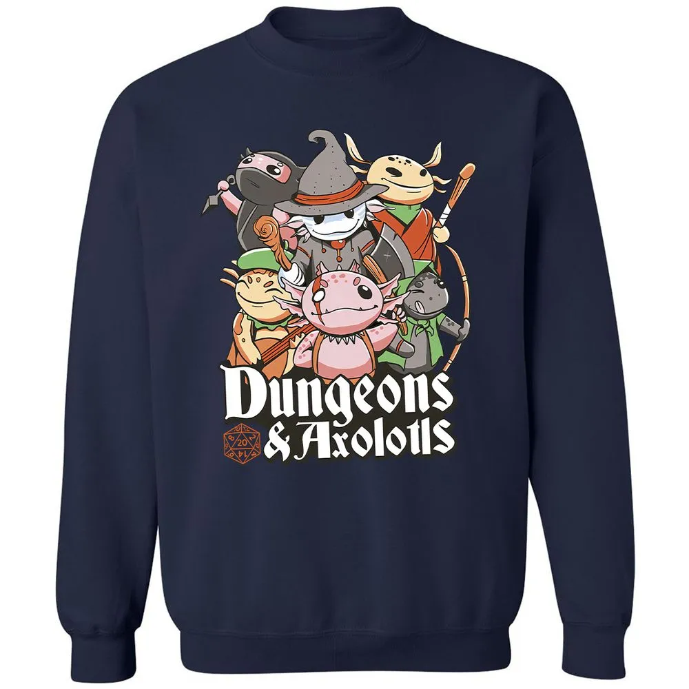 Dungeons And Axolotls Classic Unisex Sweatshirt - Navy - 2