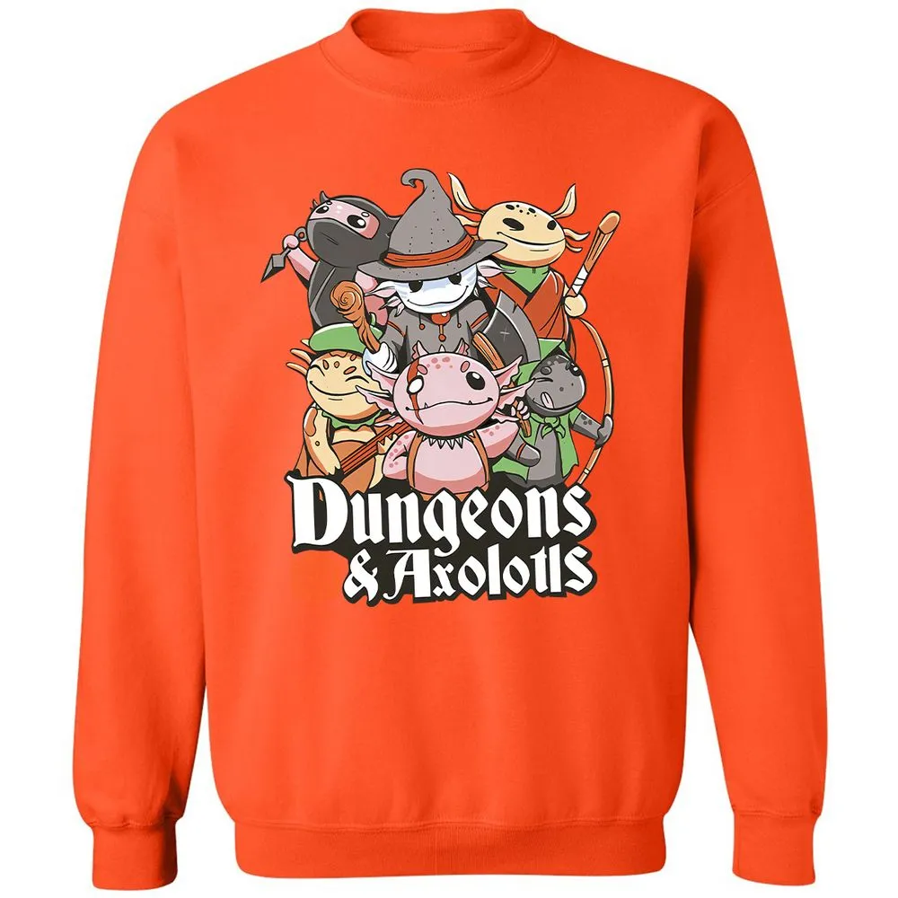 Dungeons And Axolotls Classic Unisex Sweatshirt - Orange - 10