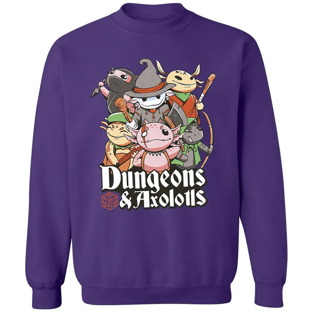 Dungeons And Axolotls Classic Unisex Sweatshirt - Purple - 6