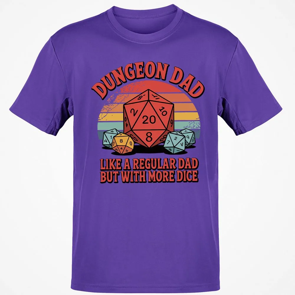 Dungeon Dad With More Dice Classic Unisex T-Shirt - Purple - 9
