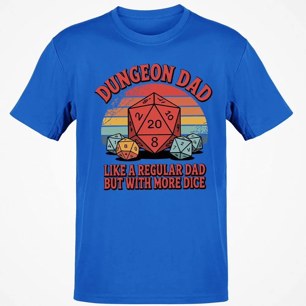 Dungeon Dad With More Dice Classic Unisex T-Shirt - Royal - 11