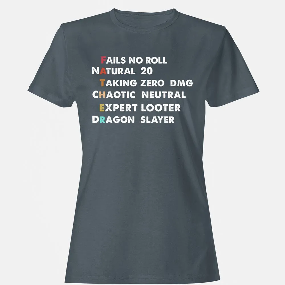 Father D&D Women's T-Shirt - Charcoal - 3