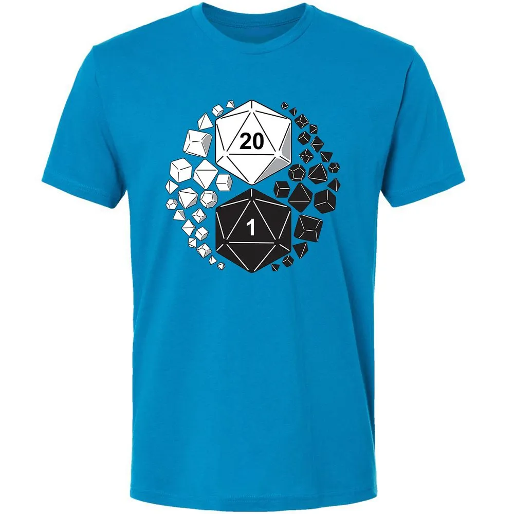Gaming Yin Yang Premium Unisex T-Shirt - Turquoise - 16