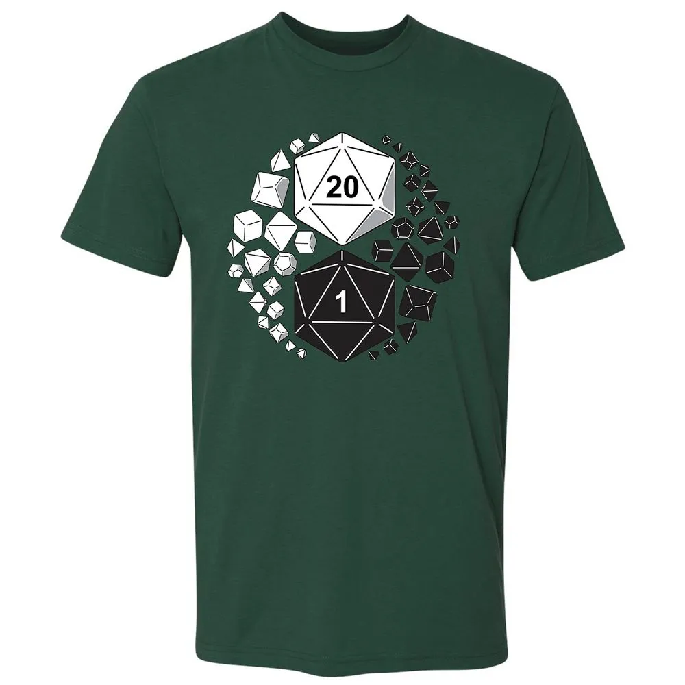 Gaming Yin Yang Premium Unisex T-Shirt - Forest Green - 13
