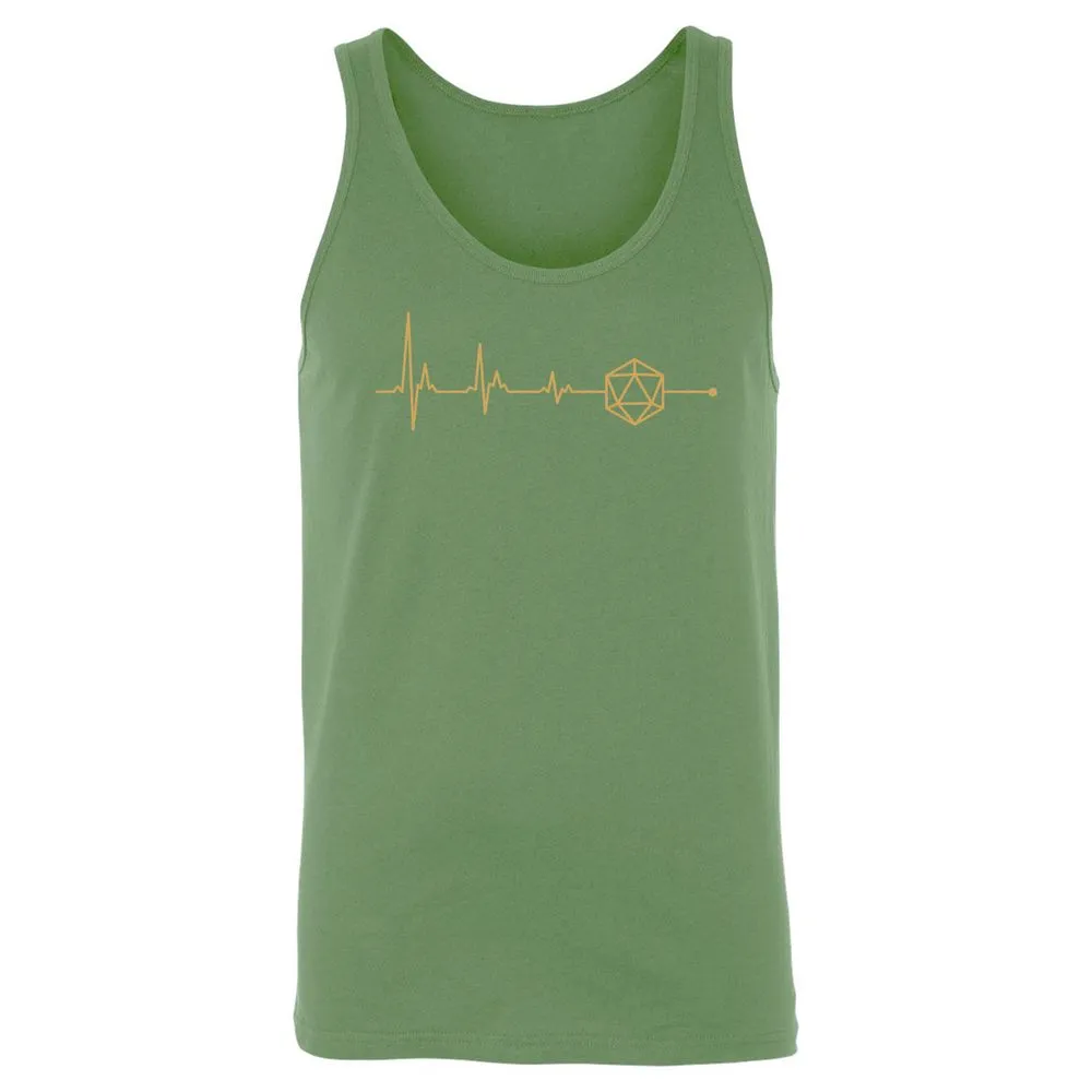 D20 Dice Is My Life Unisex Jersey Tank - Leaf - 10