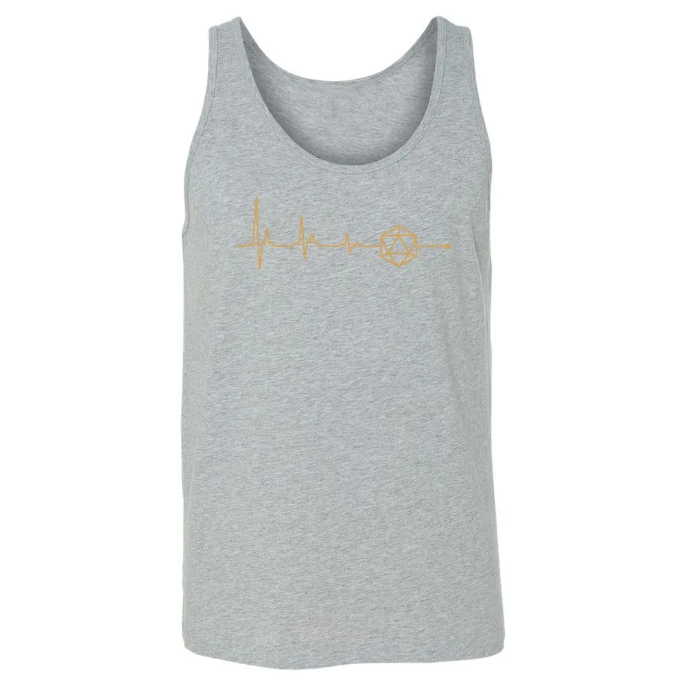 D20 Dice Is My Life Unisex Jersey Tank - Athletic Heather - 4