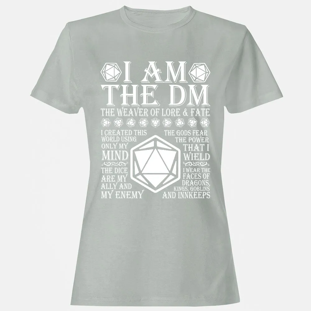 I Am The DM The Weaver Of Lore And Fate Women's T-Shirt - Ash - 2