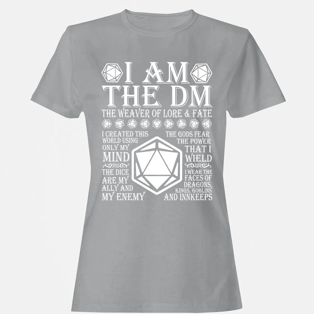 I Am The DM The Weaver Of Lore And Fate Women's T-Shirt - Sport Grey - 15