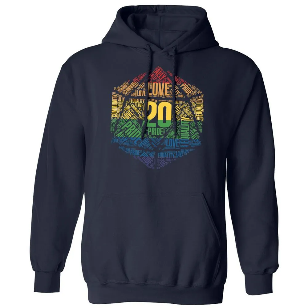 D20 Pride Classic Unisex Hoodie - Navy - 2
