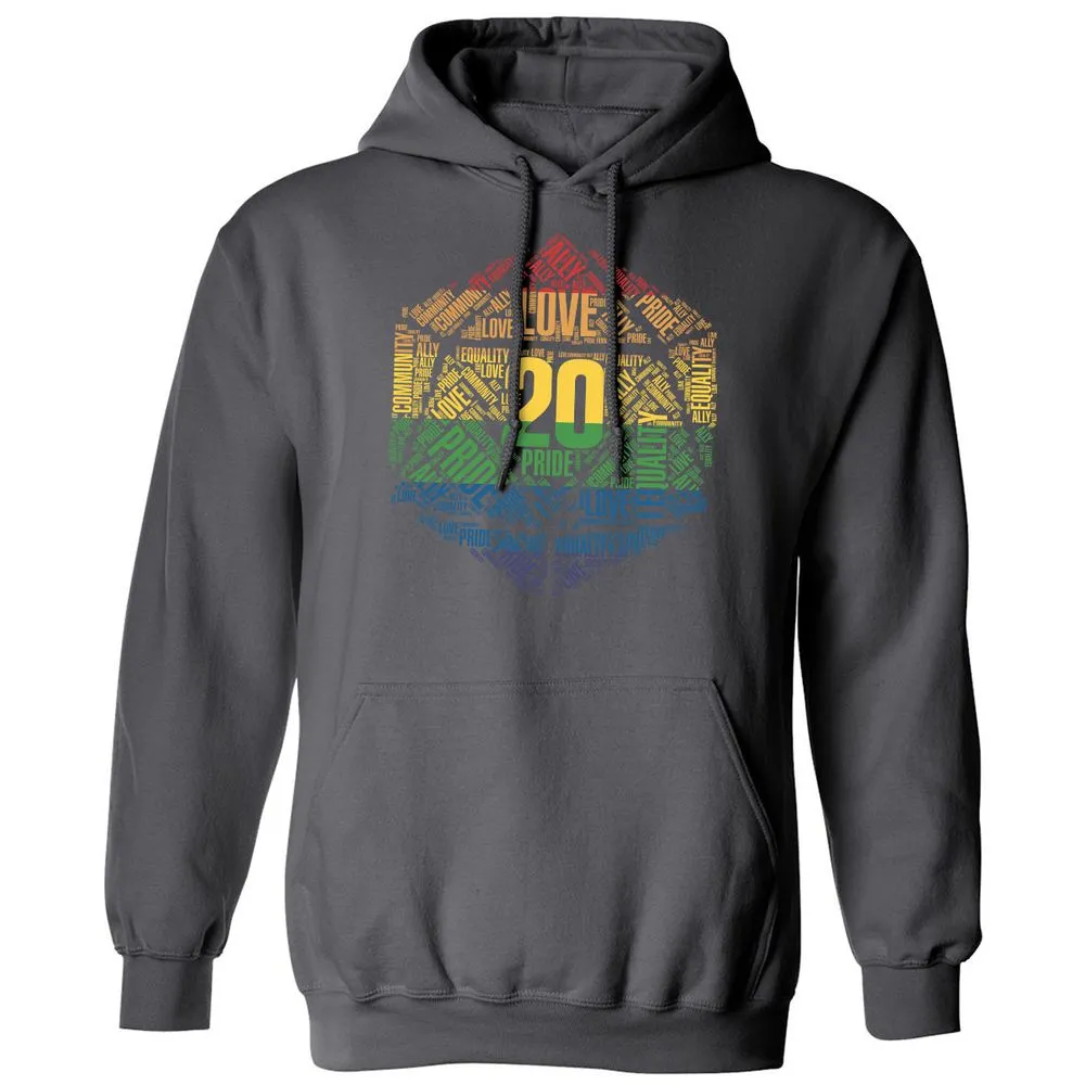 D20 Pride Classic Unisex Hoodie - Charcoal - 7