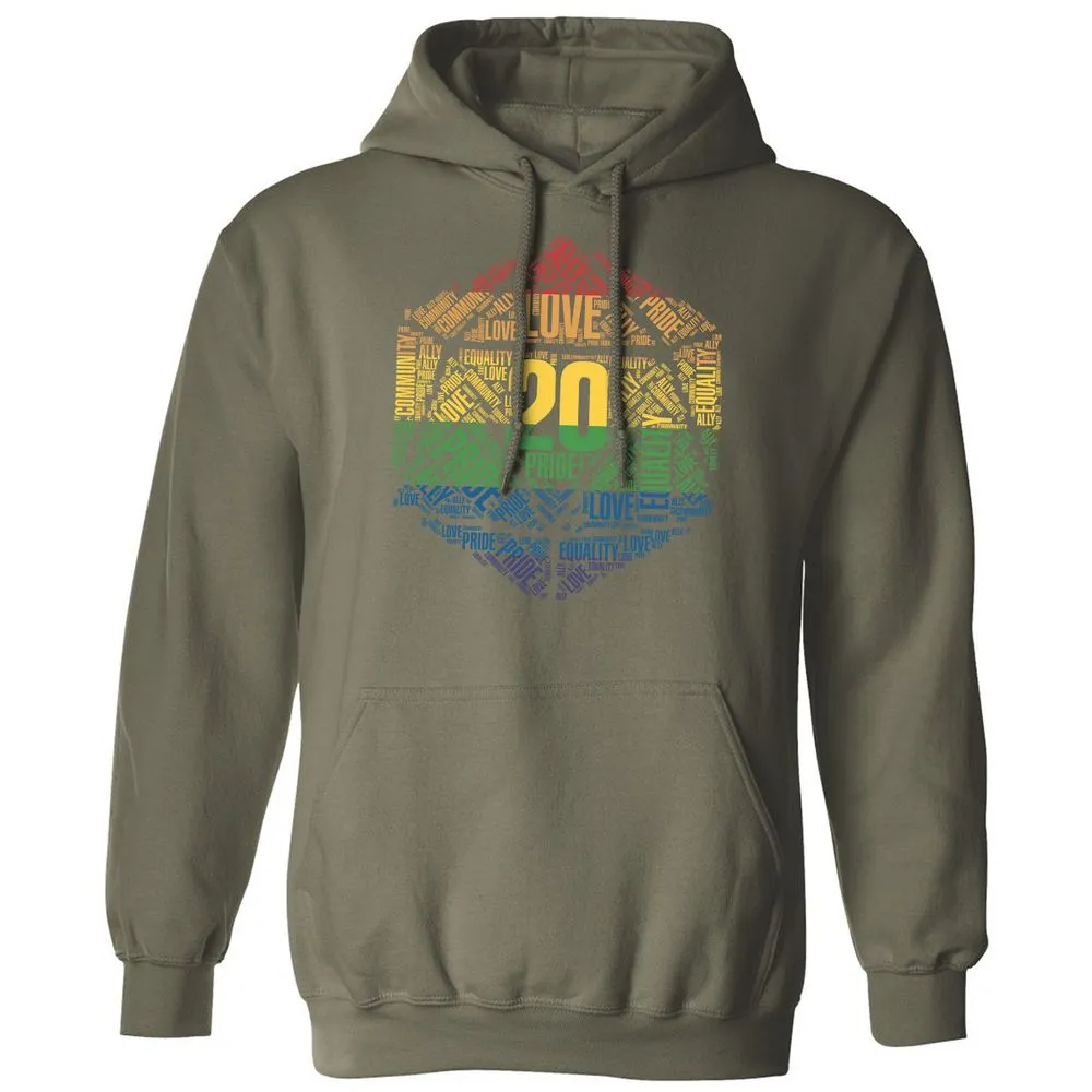 D20 Pride Classic Unisex Hoodie - Military Green - 4