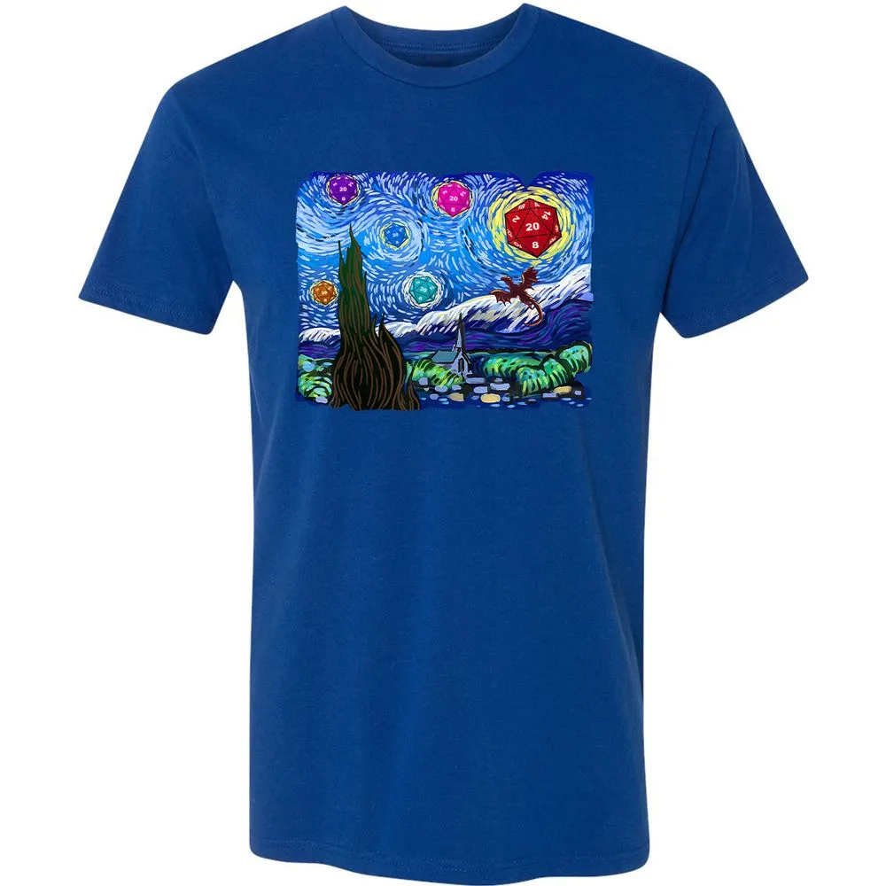Dragon Starry Night Premium Unisex T-Shirt - Royal - 10