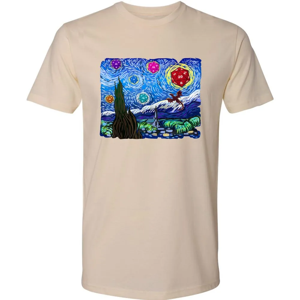 Dragon Starry Night Premium Unisex T-Shirt - Cream - 14