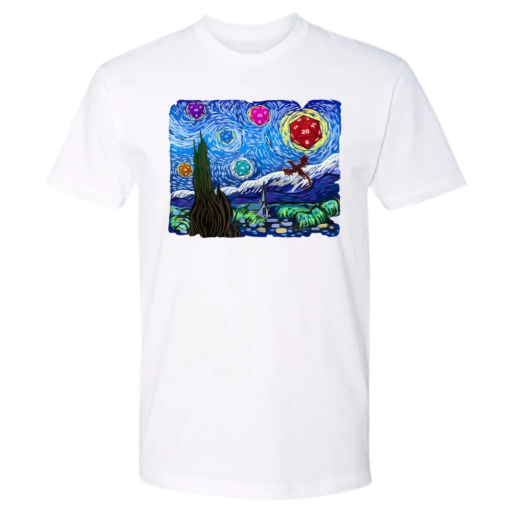 Dragon Starry Night Premium Unisex T-Shirt - White - 4