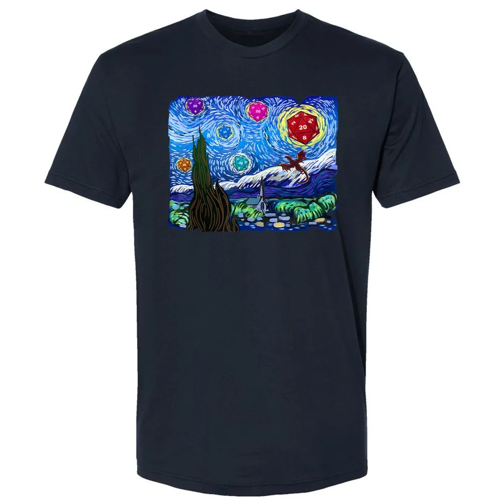 Dragon Starry Night Premium Unisex T-Shirt - Midnight Navy - 2