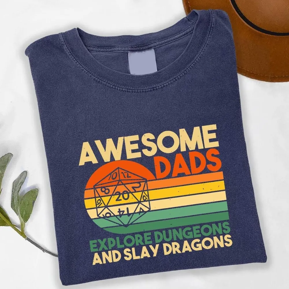 Awesome Dads Explore Dungeons Classic Unisex T-Shirt - 1
