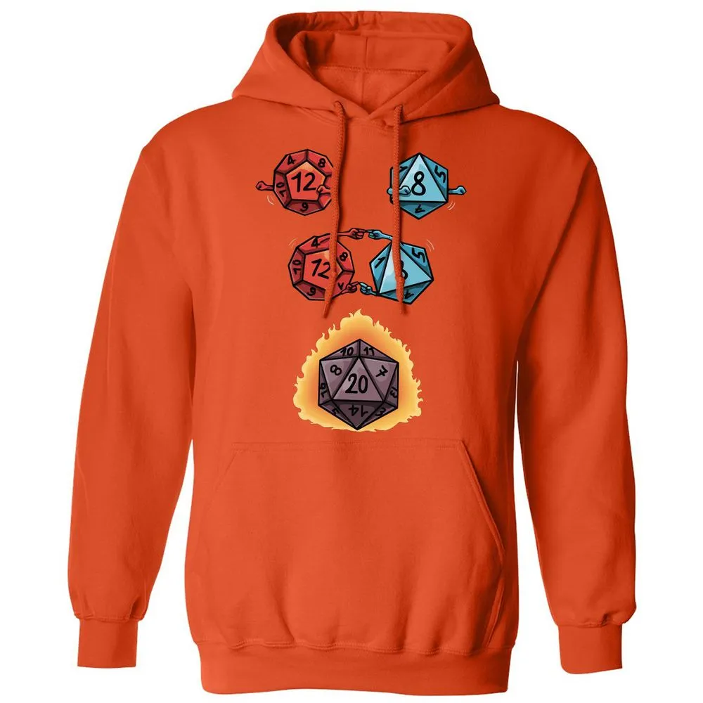 Dice Fusion Classic Unisex Hoodie - Orange - 10