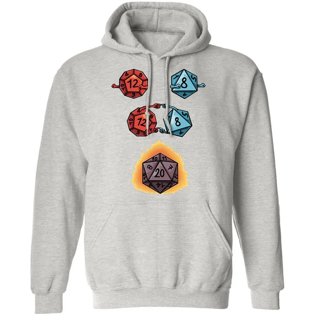 Dice Fusion Classic Unisex Hoodie - Ash - 8