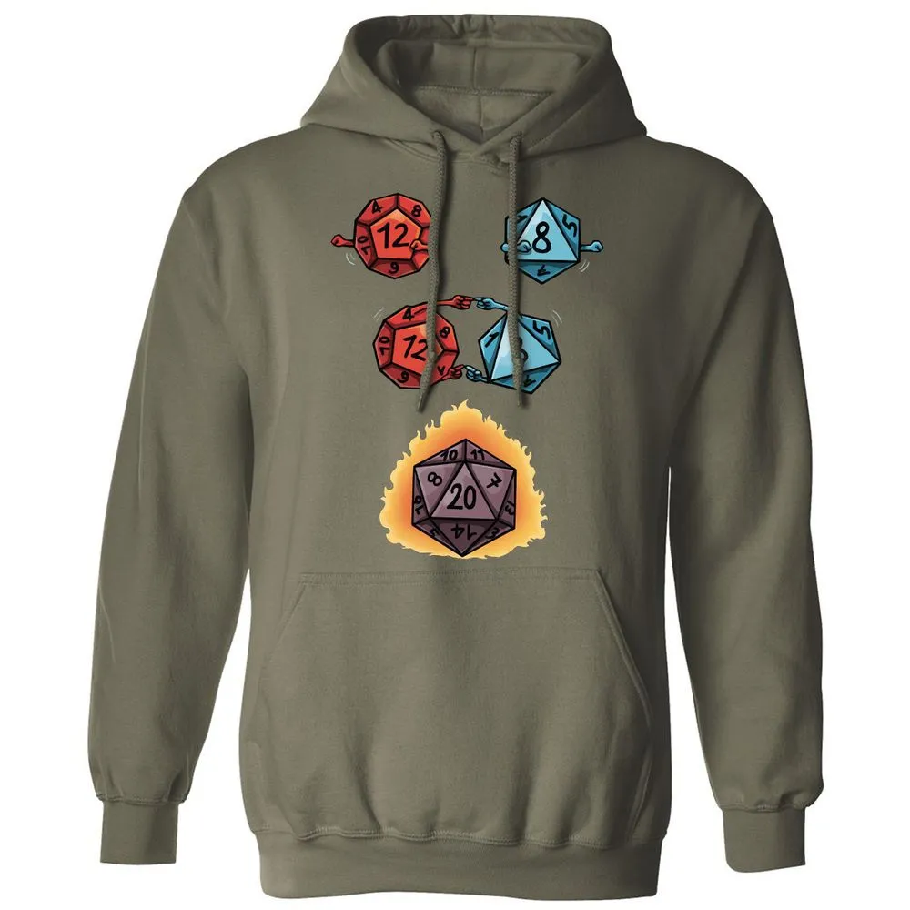 Dice Fusion Classic Unisex Hoodie - Military Green - 4