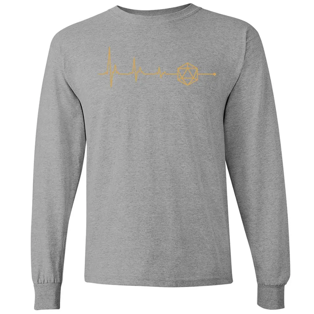 D20 Dice Is My Life Long Sleeve T-Shirt - Graphite Heather - 6