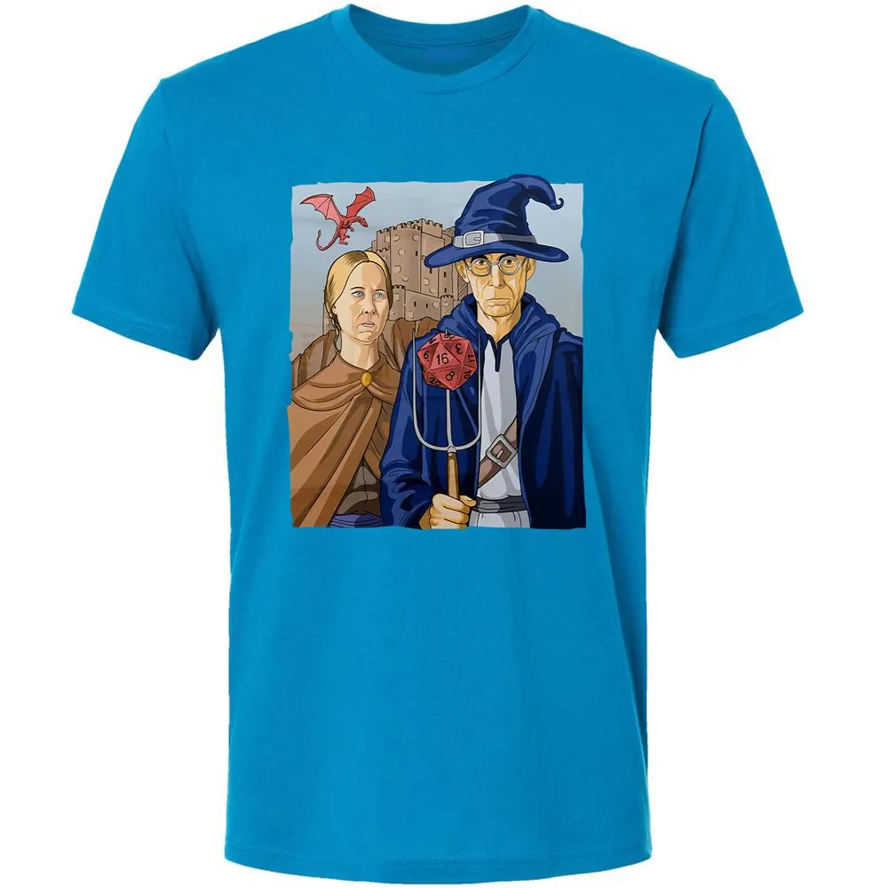 DnD Gothic Premium Unisex T-Shirt - Turquoise - 16
