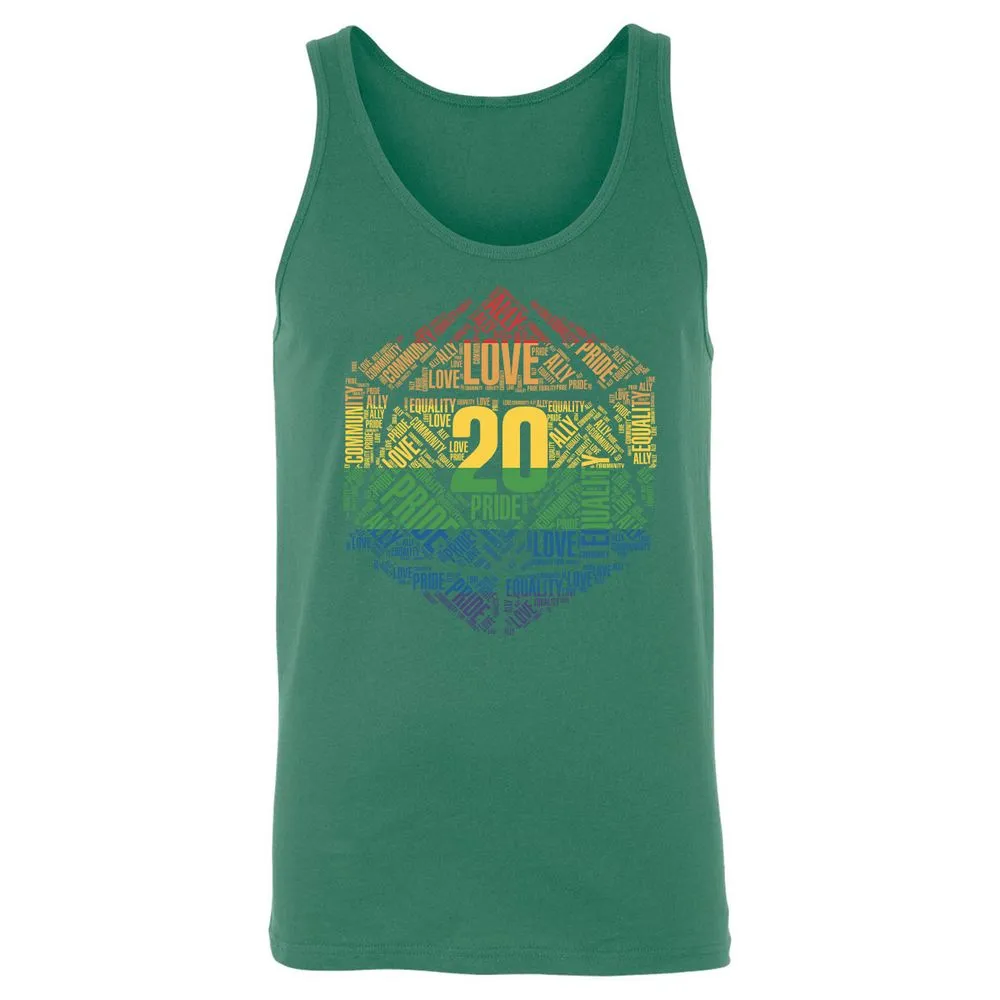 D20 Pride Unisex Jersey Tank - Kelly - 9