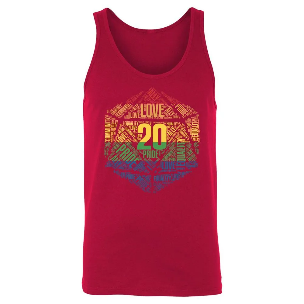 D20 Pride Unisex Jersey Tank - Red - 11