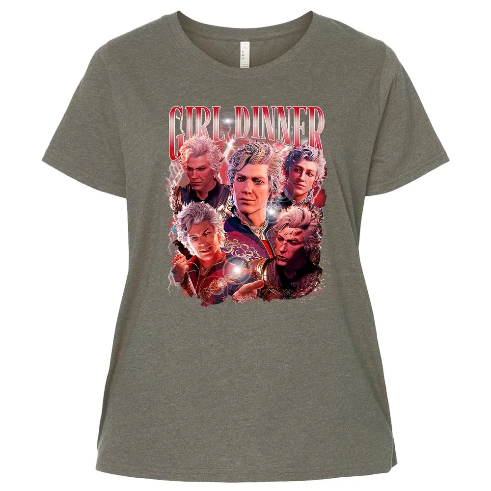 Astarion Girl Dinner Ladies Curvy Jersey - Bamboo Blackout - 2