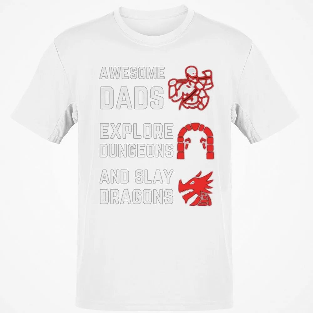 Awesome Dad Fathers Day Classic Unisex T-Shirt - White - 12