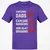 Awesome Dad Fathers Day Classic Unisex T-Shirt - Purple - 9