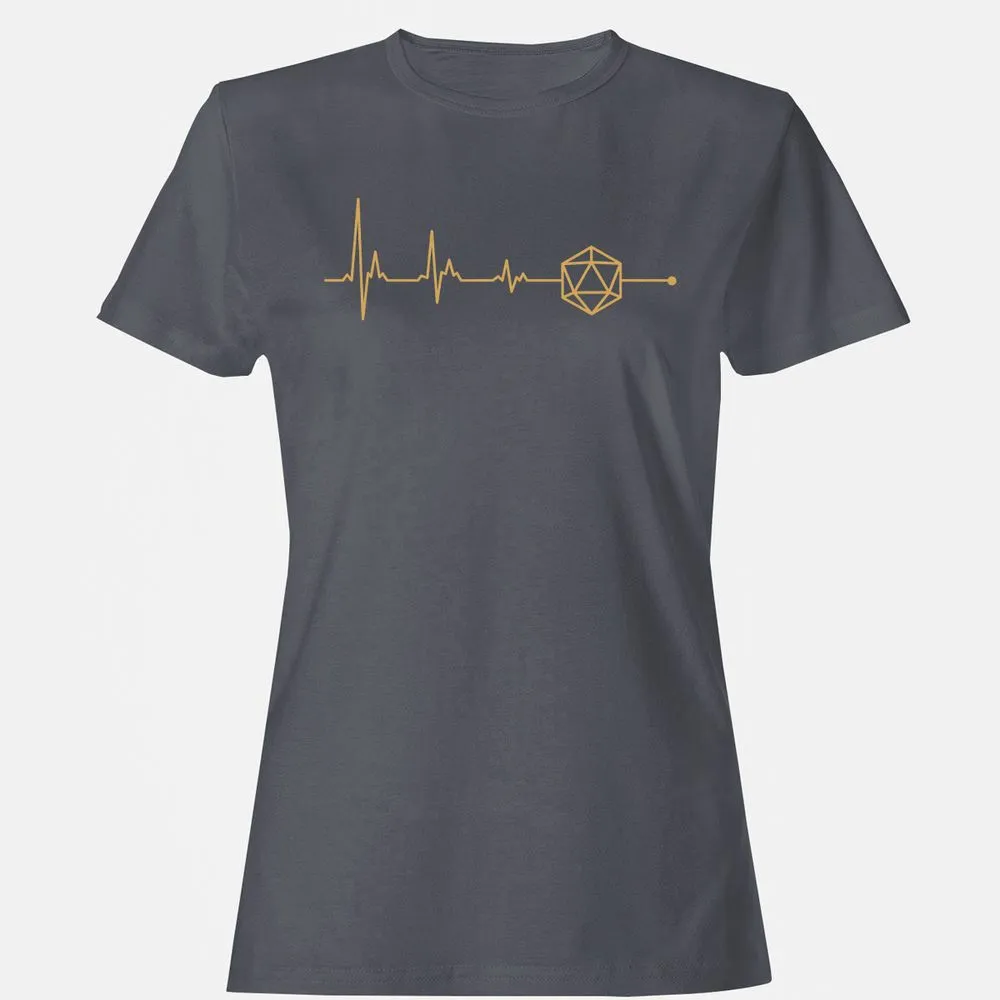D20 Dice Is My Life Women's T-Shirt - Dark Heather - 5