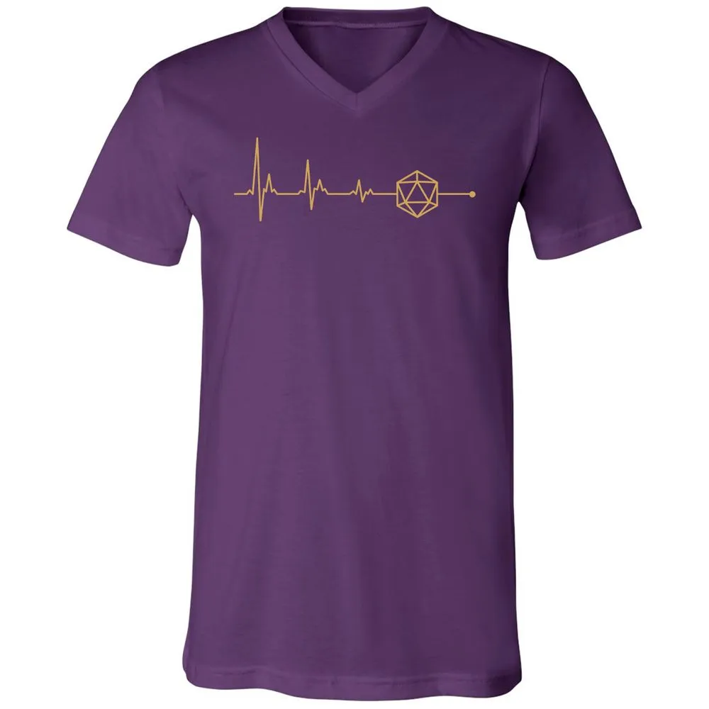 D20 Dice Is My Life Unisex V-Neck T-Shirt - Team Purple - 9