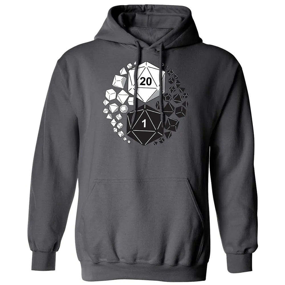 Gaming Yin Yang Classic Unisex Hoodie - Charcoal - 7