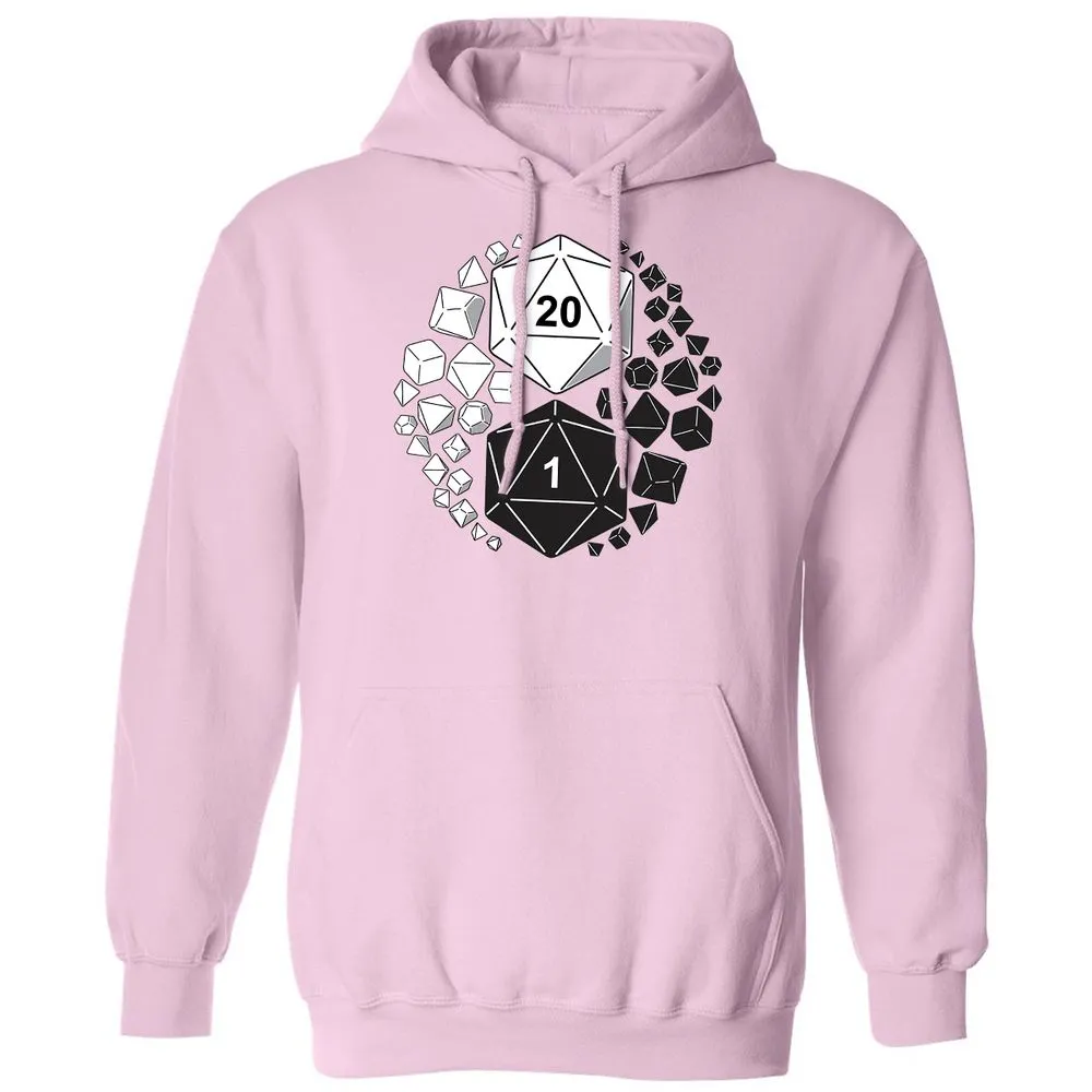 Gaming Yin Yang Classic Unisex Hoodie - Light Pink - 3
